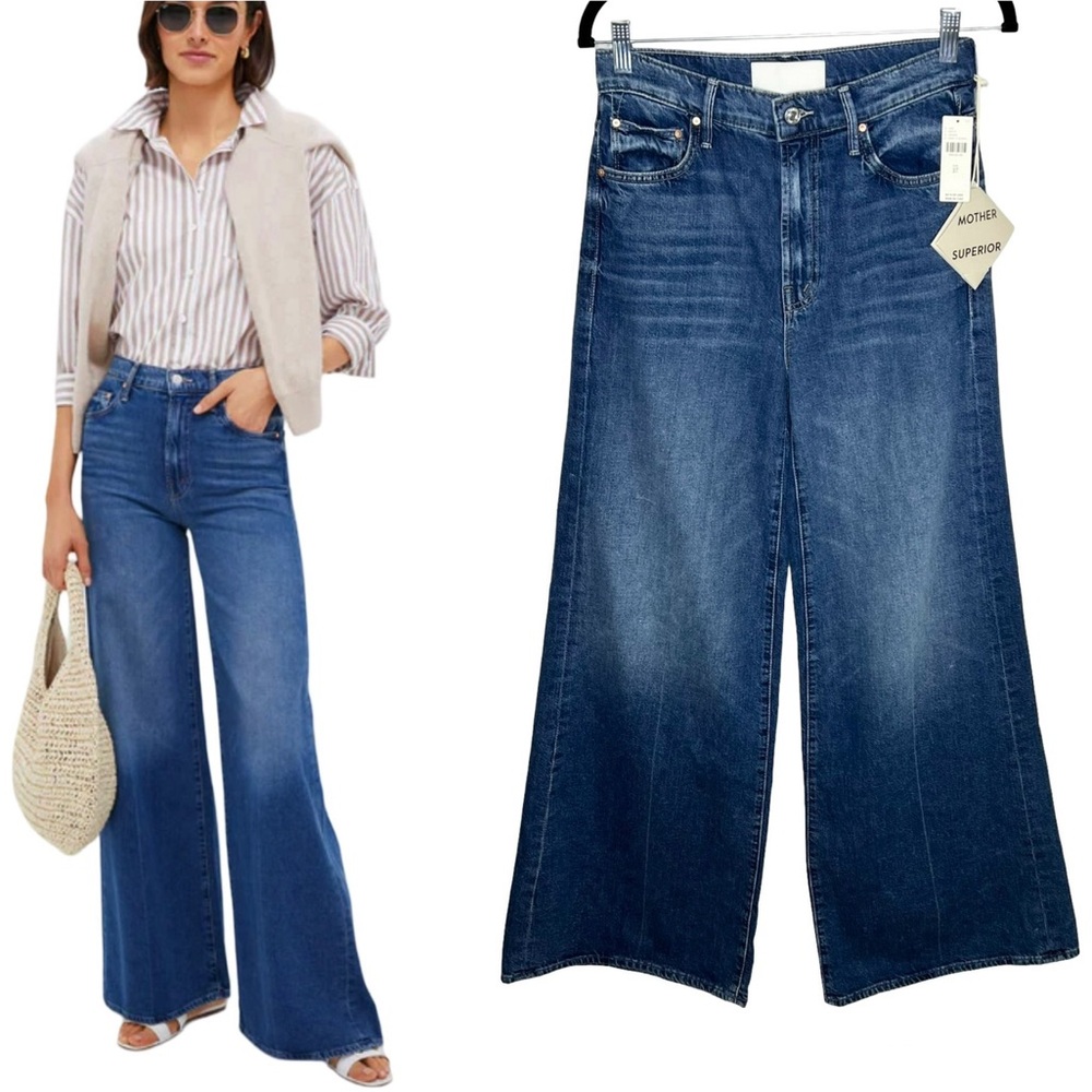 MOTHER Blue Flare & Wide Leg Jeans